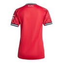 Camisa Manchester United I 25/26 -  Adidas Feminina - Vermelha com detalhes em preto