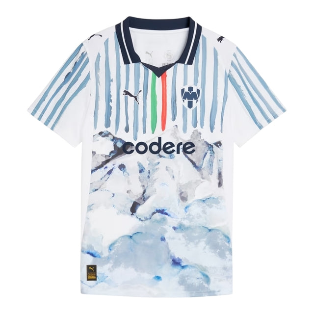 Camisa Monterrey Edição especial Mundial de Clubes II 25/26 -  Puma Feminina - Branca com detalhes em azul