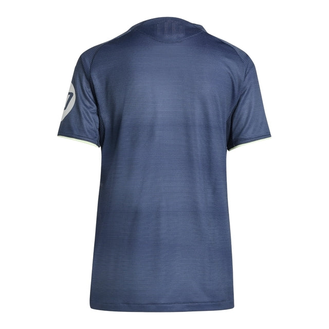 Camisa Real Madrid II 25/26 -  Adidas Feminina - Azul com detalhes em amarelo