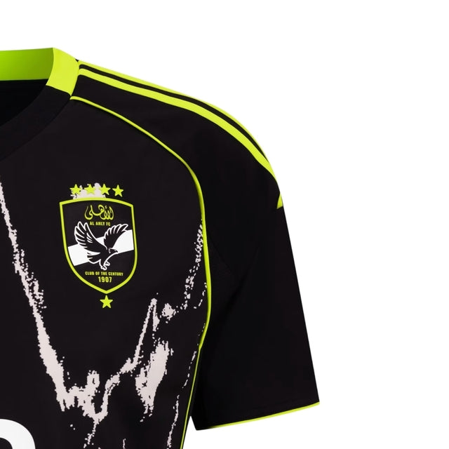 Camisa Al-Ahly II 25/26 - Torcedor Adidas Masculina - Preta com detalhes em amarelo