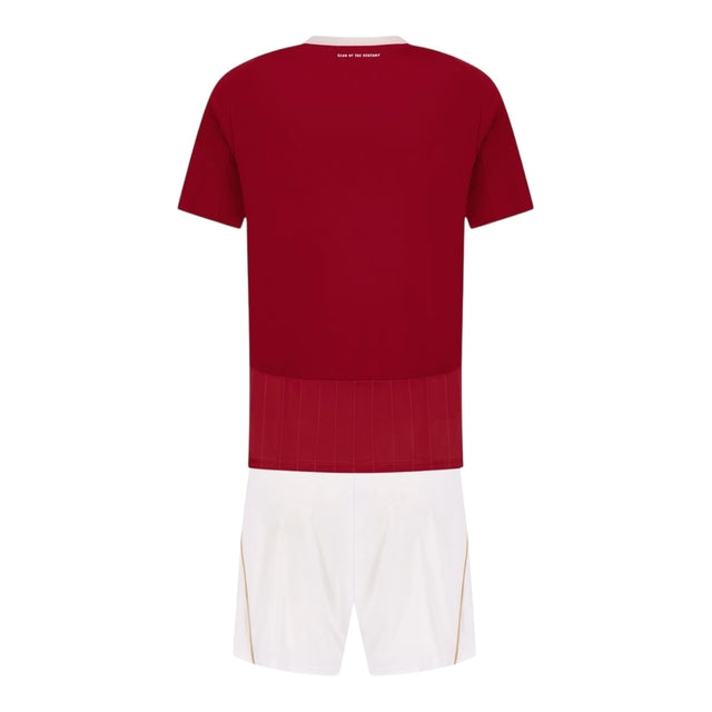 Kit Infantil Al-Ahly I 25/26 - Adidas - Vermelho e branco