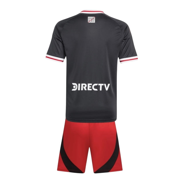 Kit Infantil River Plate II 25/26 - Adidas - Vermelho e preto