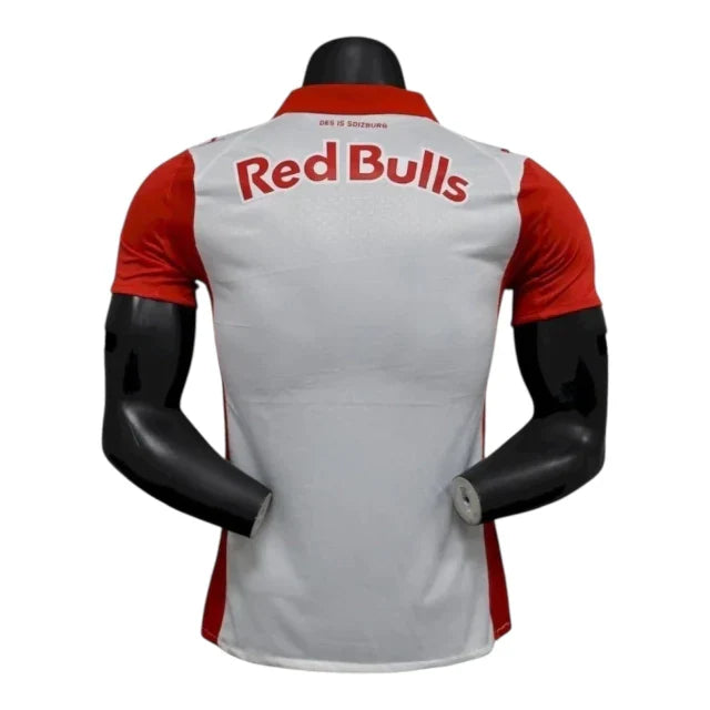 Camisa Red Bull Salzburg I 25/26 - Jogador Puma Masculina - Branca e vermelha