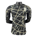 Camisa Chelsea Pré-jogo 25/26 - Jogador Nike Masculina - Preta com detalhes em amarelo