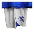 Kit Infantil Rangers Clube I 23/24 - Castore - Azul com detalhes em branco