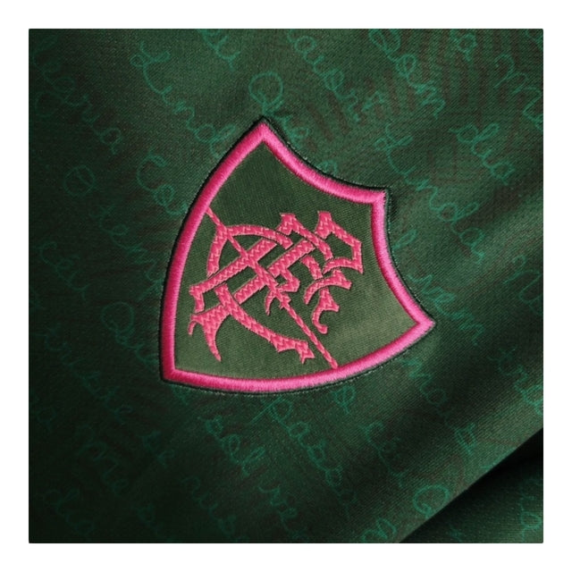 Kit Infantil Fluminense III 23/24 - Umbro - Verde com detalhes em rosa