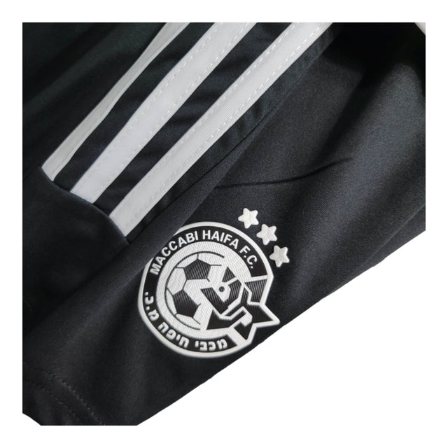 Kit Infantil Maccabi II 23/24 - Adidas - Preto com detalhes em branco
