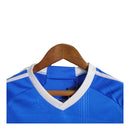 Kit Infantil Leicester City I 23/24 - Adidas - Azul com detalhes em branco e dourado