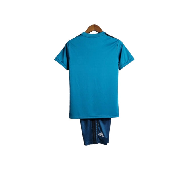 Kit Infantil Real Madrid II 23/24 - Adidas - Azul com detalhes em branco