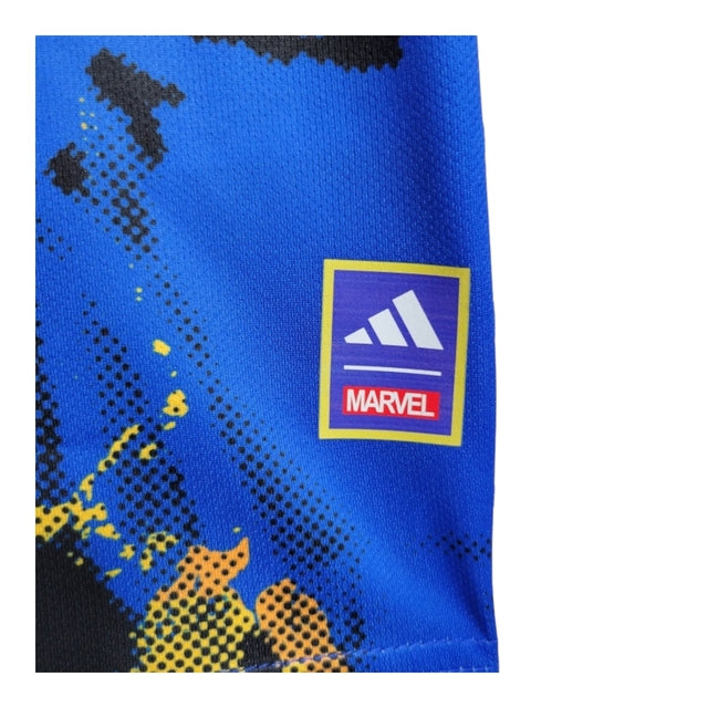 Kit Infantil Inter Miami CF 23/24 - Adidas - Azul com detalhes em amarelo e laranja