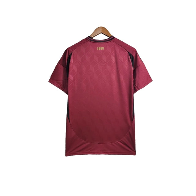 Camisa Bélgica I 24/25 -  Adidas Feminina - Vermelha com detalhes em preto e dourado