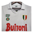 Camisa Retrô Napoli II 1987/1988 - Ennere Masculina - Branca