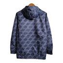 Jaqueta Corta-Vento Real Madrid II 23/24 - Masculina Adidas - Azul com listras pretas