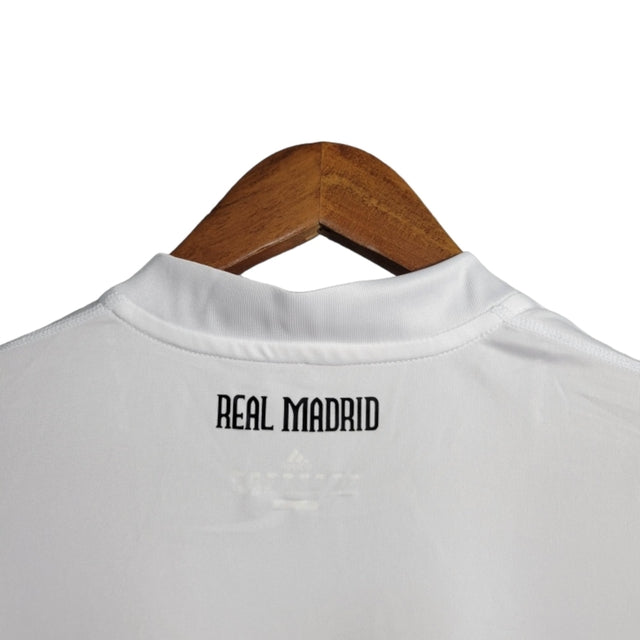 Camisa Retrô Real Madrid I 10/11 - Masculina Adidas - Branca com detalhes em azul
