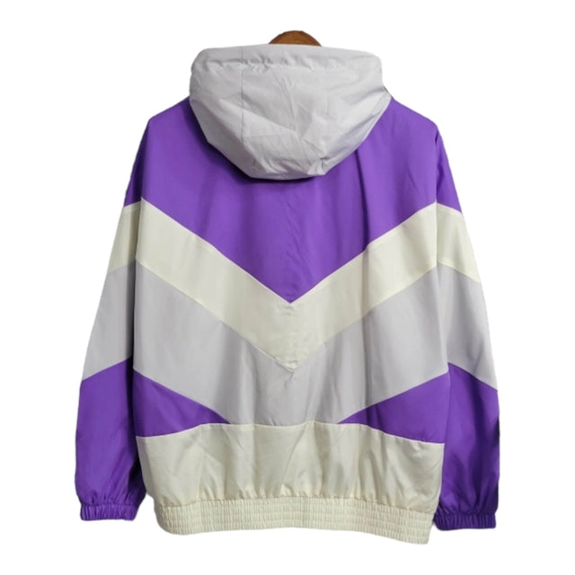 Jaqueta Corta-Vento Arsenal 23/24 - Masculina Adidas - Branca e roxa