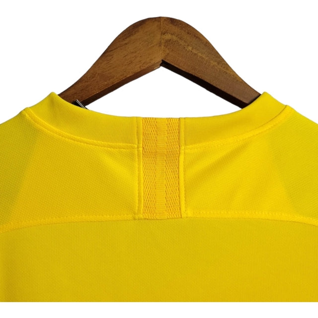 Camisa Retrô Barcelona I 19/20 - Masculina Nike - Amarela com detalhes em vermelho