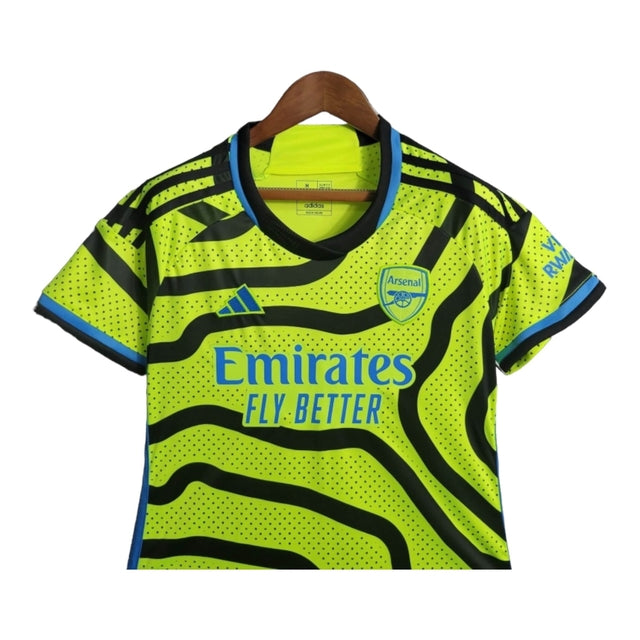 Camisa Arsenal II 23/24 -  Adidas Feminina - Verde com detalhes em preto e azul