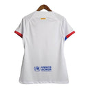Camisa Barcelona II 23/24 -  Nike Feminina - Branca com detalhes em vermelho e azul