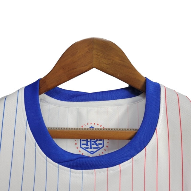 Camisa Seleção da França II 24/25 -  Nike Feminina - Branca com detalhes em azul e vermelho