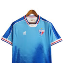 Camisa Fortaleza II 23/24 - Torcedor Lobo Masculina - Azul com detalhes em branco e vermelho