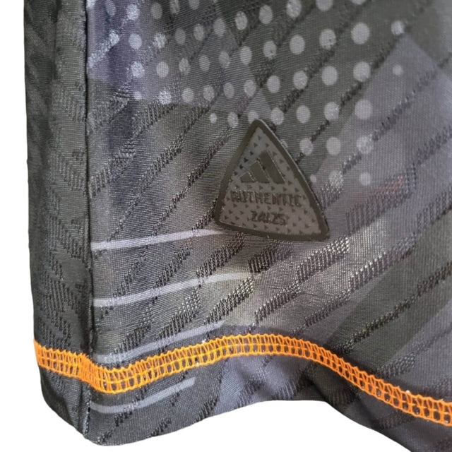 Camisa Seleção Argentina Goleiro 24/25 - Jogador Adidas Masculina - Preta com detalhes em laranja e amarelo