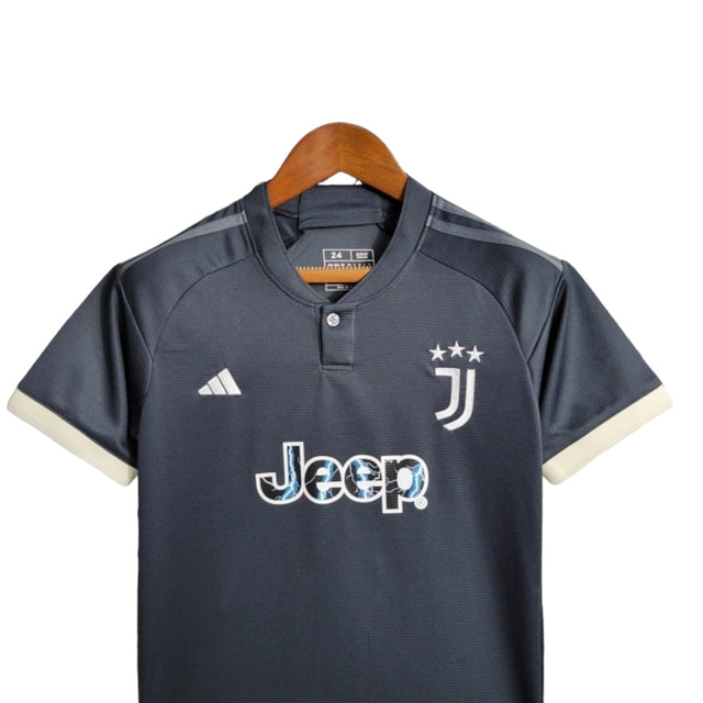 Kit Infantil Juventus III Adidas 23/24 - Preto
