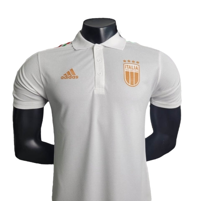 Camisa Seleção da Itália Edição especial 23/24 polo - Jogador Adidas Masculina - Branca