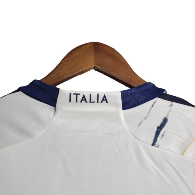 Camisa Seleção da Itália II 23/24 -  Adidas Feminina - Branca com detalhes em azul