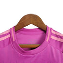 Kit Infantil Seleção da Alemanha II 24/25 - Adidas - Rosa com detalhes em roxo
