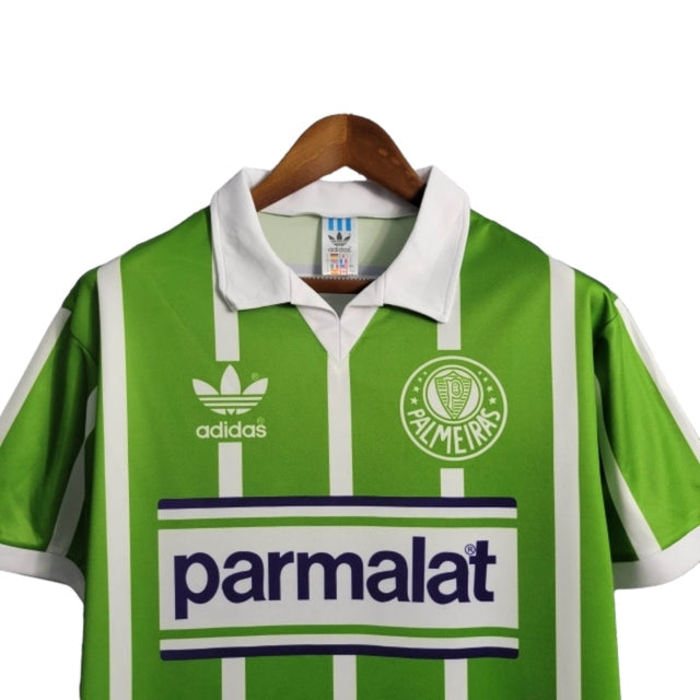 Camisa Retrô Palmeiras I 1992/1993 - Masculina Adidas - Verde com listras em branco