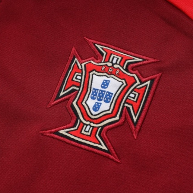 Conjunto Portugal 23/24 com capuz - Masculino Nike - Vermelho