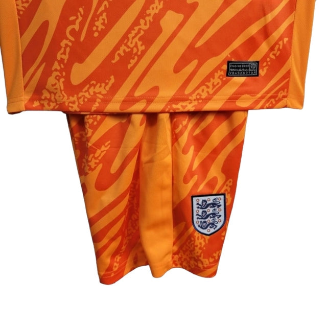 Kit Infantil Seleção da Inglaterra Goleiro 24/25 - Nike - Laranja