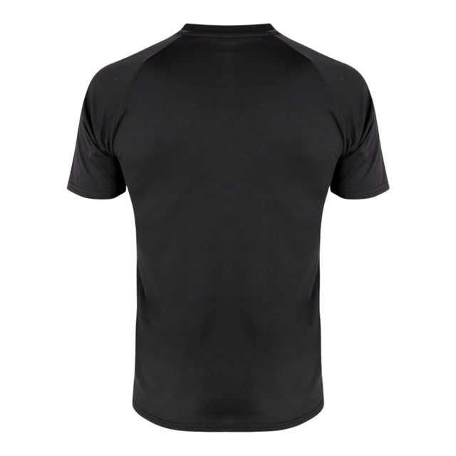 Camisa Milan Pré-Jogo 24/25 - Torcedor Puma Masculina - Preta com detalhes em vermelho