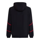 Jaqueta Corta-Vento AC Milan Pré-jogo 24/25 - Preta com detalhes em vermelho