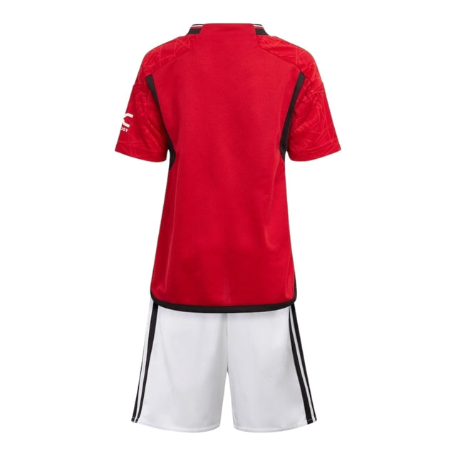Kit Infantil Manchester United I 23/24 - Adidas - Vermelho