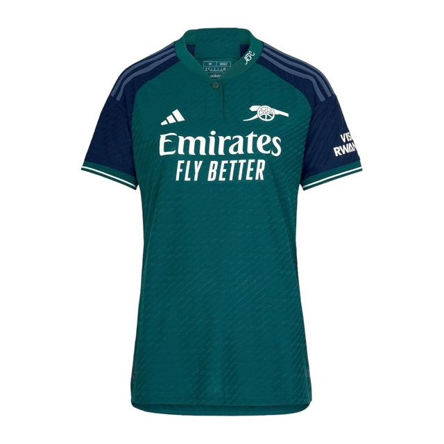 Camisa Arsenal III 23/24 -  Adidas Feminina - Verde com detalhes em azul