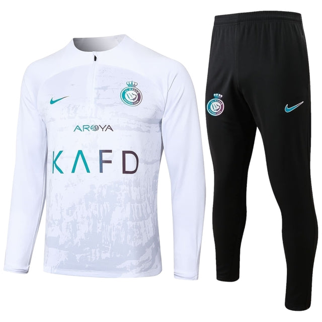Conjunto Al-Nassr Treino 24/25 - Masculino Nike - Branco e preto