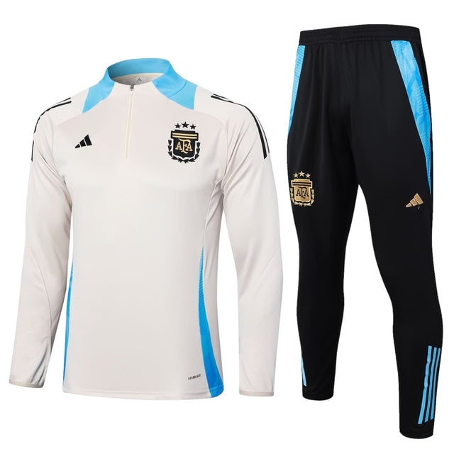 Conjunto Seleção Argentina Treino 24/25 - Masculino Adidas - Bege