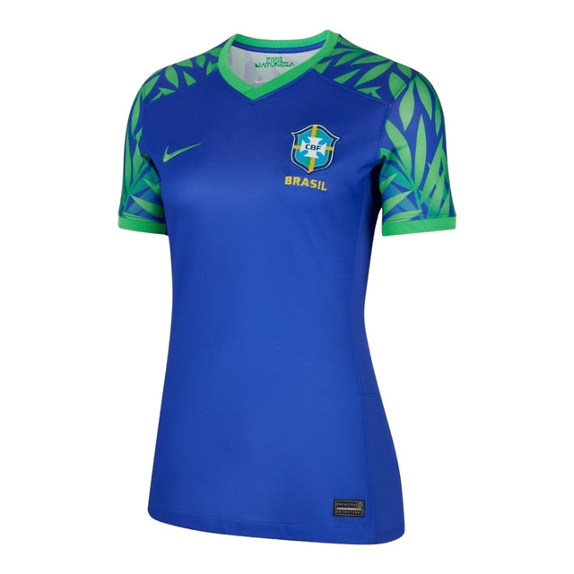 Camisa Seleção Brasileira II 23/24 -  Nike Feminina - Azul com detalhes em verde