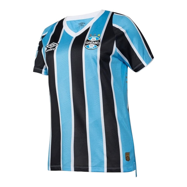 Camisa Grêmio I 24/25 -  Umbro Feminina - Azul e preta