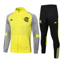 Conjunto Flamengo Treino 23/24 - Masculino Adidas - Amarelo e cinza