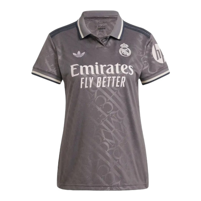 Camisa Real Madrid III 24/25 -  Adidas Feminina - Cinza
