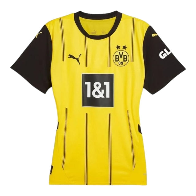 Camisa Borussia Dortmund I 24/25 -  Puma Feminina - Amarela e preta