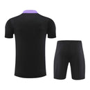 Kit Treino adulto - Camisa e Shorts - Seleção Inglaterra Nike 24/25 - Preto com detalhes em roxo