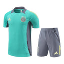 Kit Treino adulto - Camisa e Shorts - Ajax Adidas 24/25 - Verde e cinza