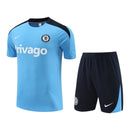 Kit Treino adulto - Camisa e Shorts - Chelsea Nike 24/25 - Azul