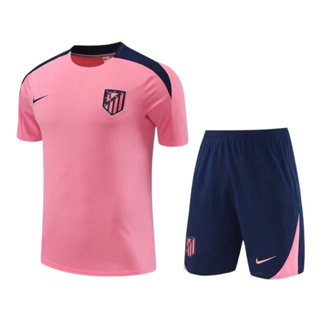Kit Treino adulto - Camisa e Shorts - Atlético de Madrid Nike 24/25 - Rosa e azul