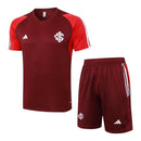 Kit Treino adulto - Camisa e Shorts - Internacional Adidas 24/25 - Vermelho