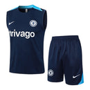 Kit Treino adulto - Camisa e Shorts - Chelsea Nike 24/25 - Azul