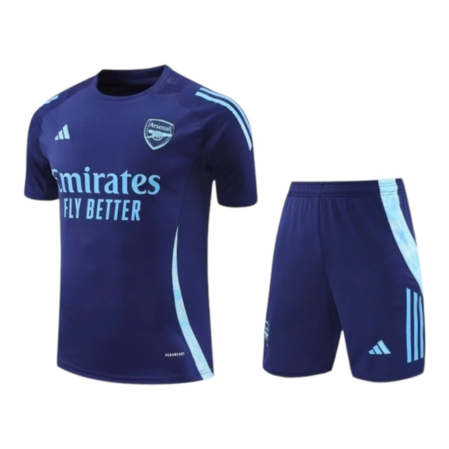 Kit Treino adulto - Camisa e Shorts - Arsenal Adidas 24/25 - Azul